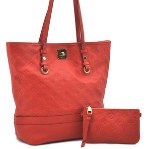 Citadine PM Empreinte Leather Red Shoulder Bag